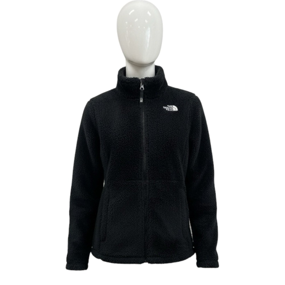 The North Face Girls Fleece Jacket Black Full Zip Size Large‎ 14 16